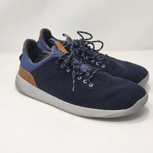 Olukai Mens Nanea Li Blue Canvas Casual Shoe Sneakers Size 12 Lace Up Outdoors